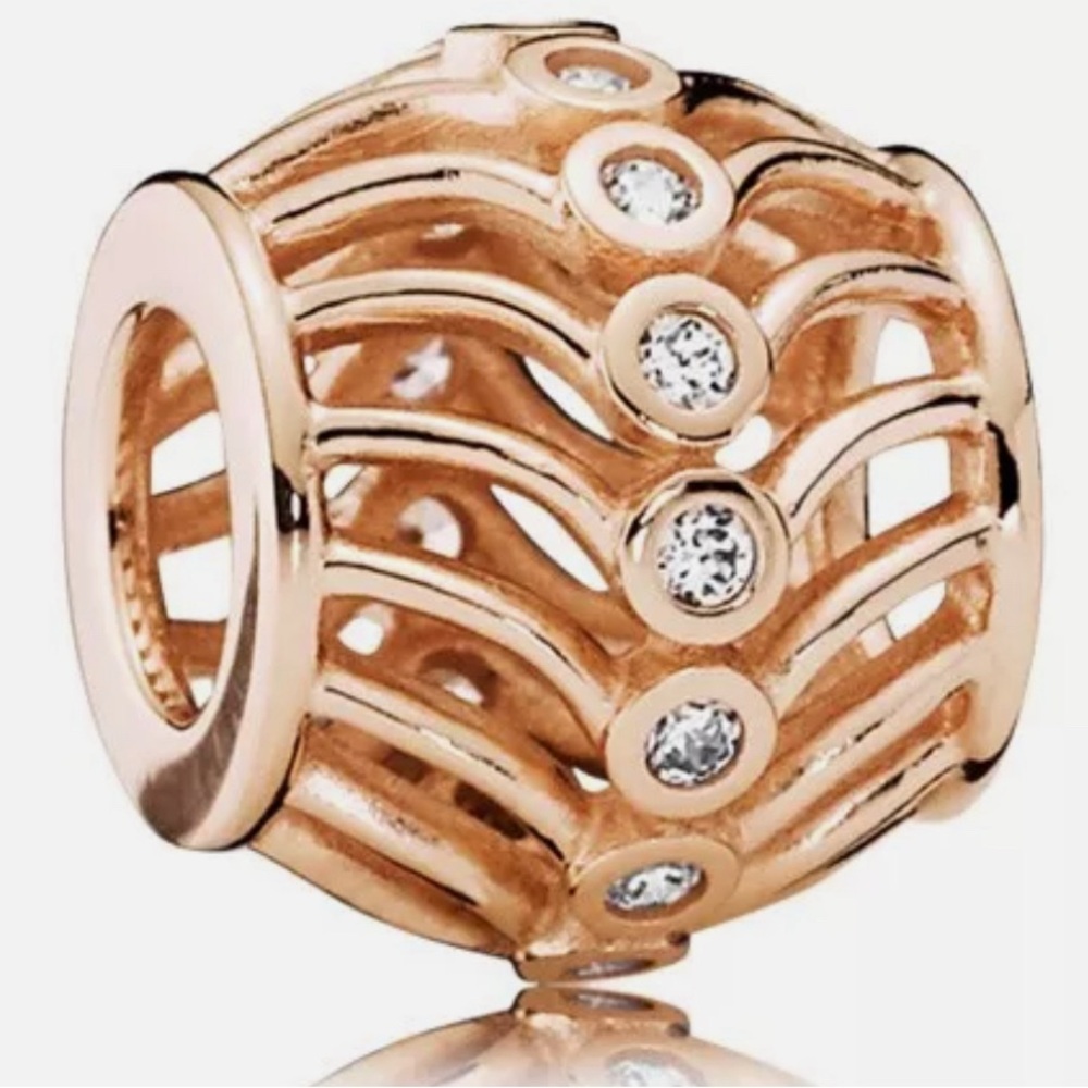 Pandora Art Deco Rose Charm